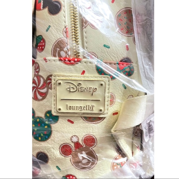NWT Loungefly Disney Christmas Mickey & Minnie CookieBackpack w/Matching Ears main image 4